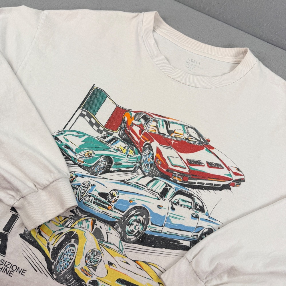 J. Galt Italia 1977 Esposizione Macchine Graphic Long Sleeve‎ T-Shirt One Size